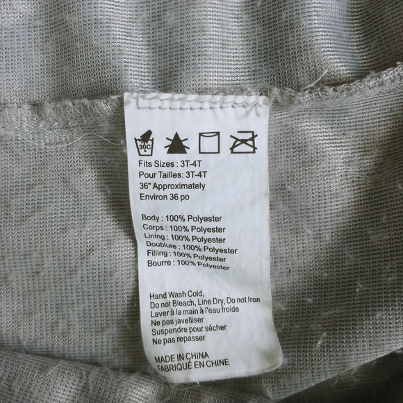 Cat/Kitten Halloween Costume Super Soft "Fur" Gray Hooded Zipper Front 3T-4T - Picture 8 of 8